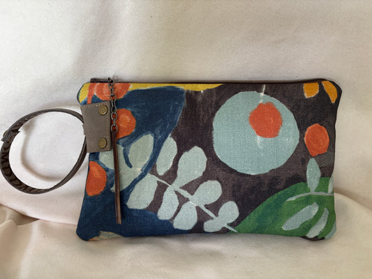 Wristlet- “Painted Leaves” - DMD Bags