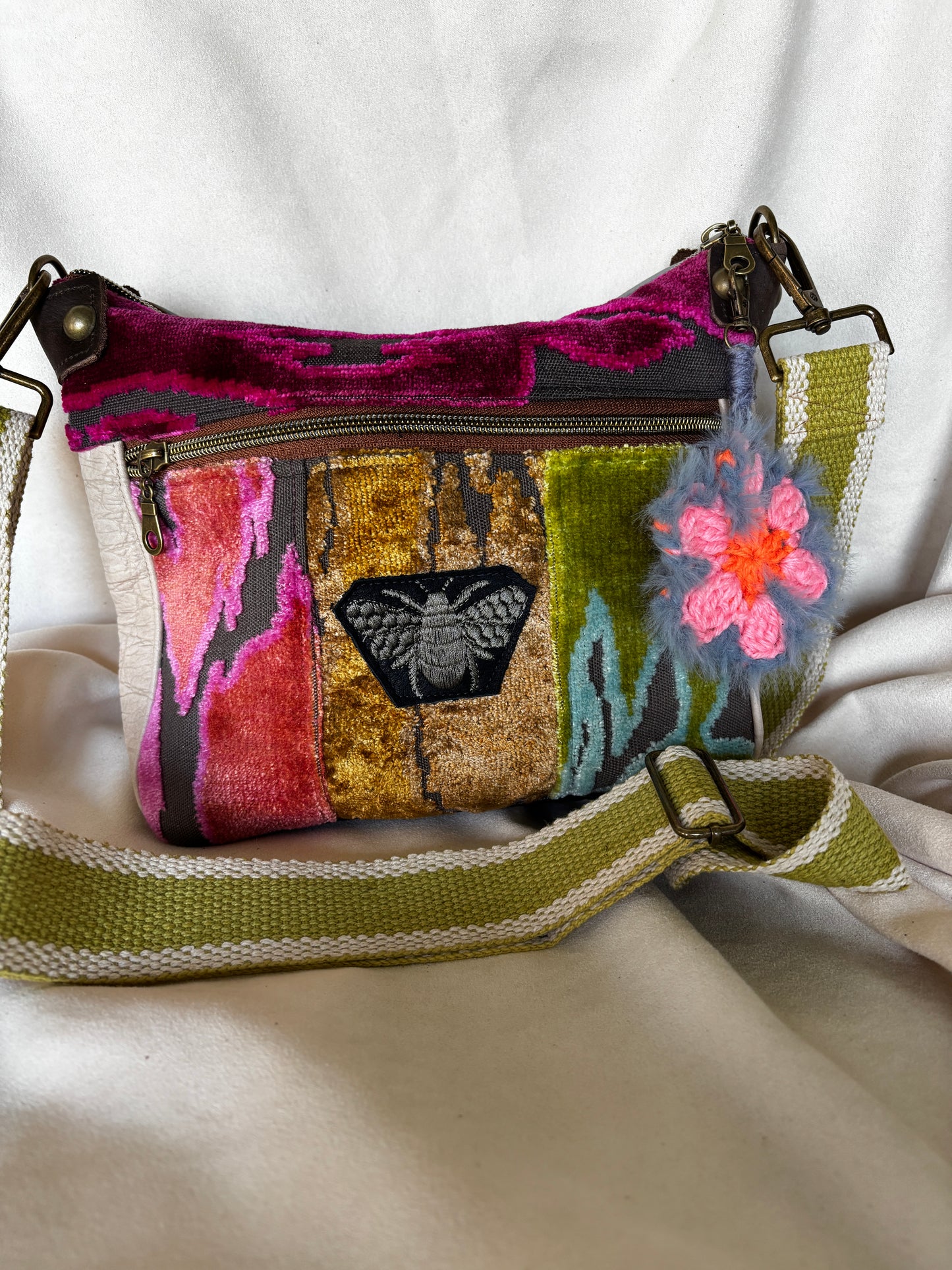 Simply Sweet! Adjustable strap, leather back