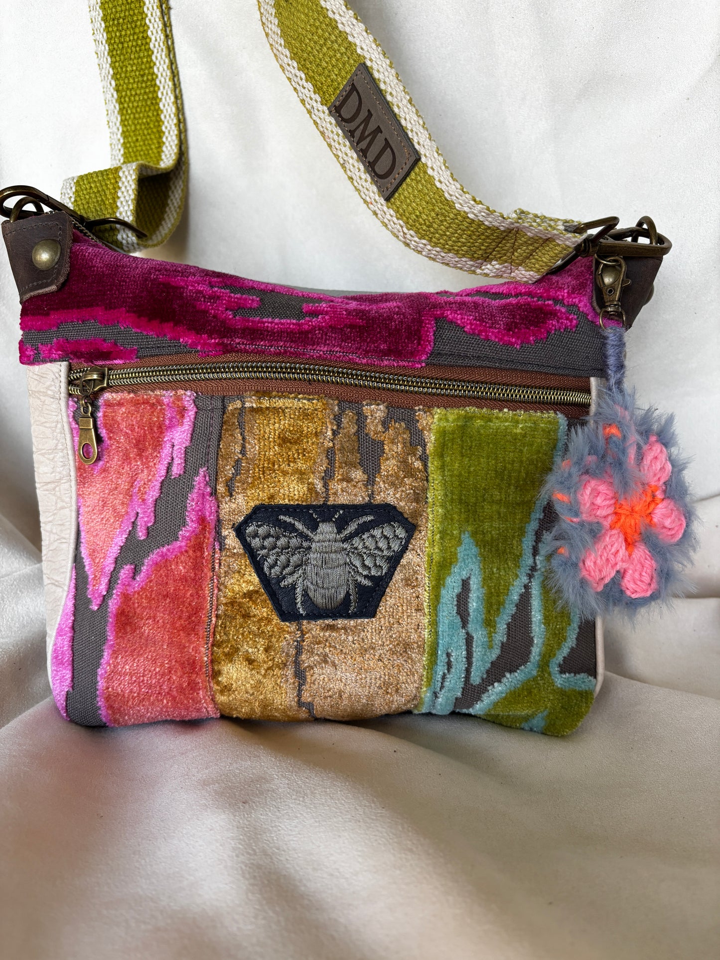 Simply Sweet! Adjustable strap, leather back