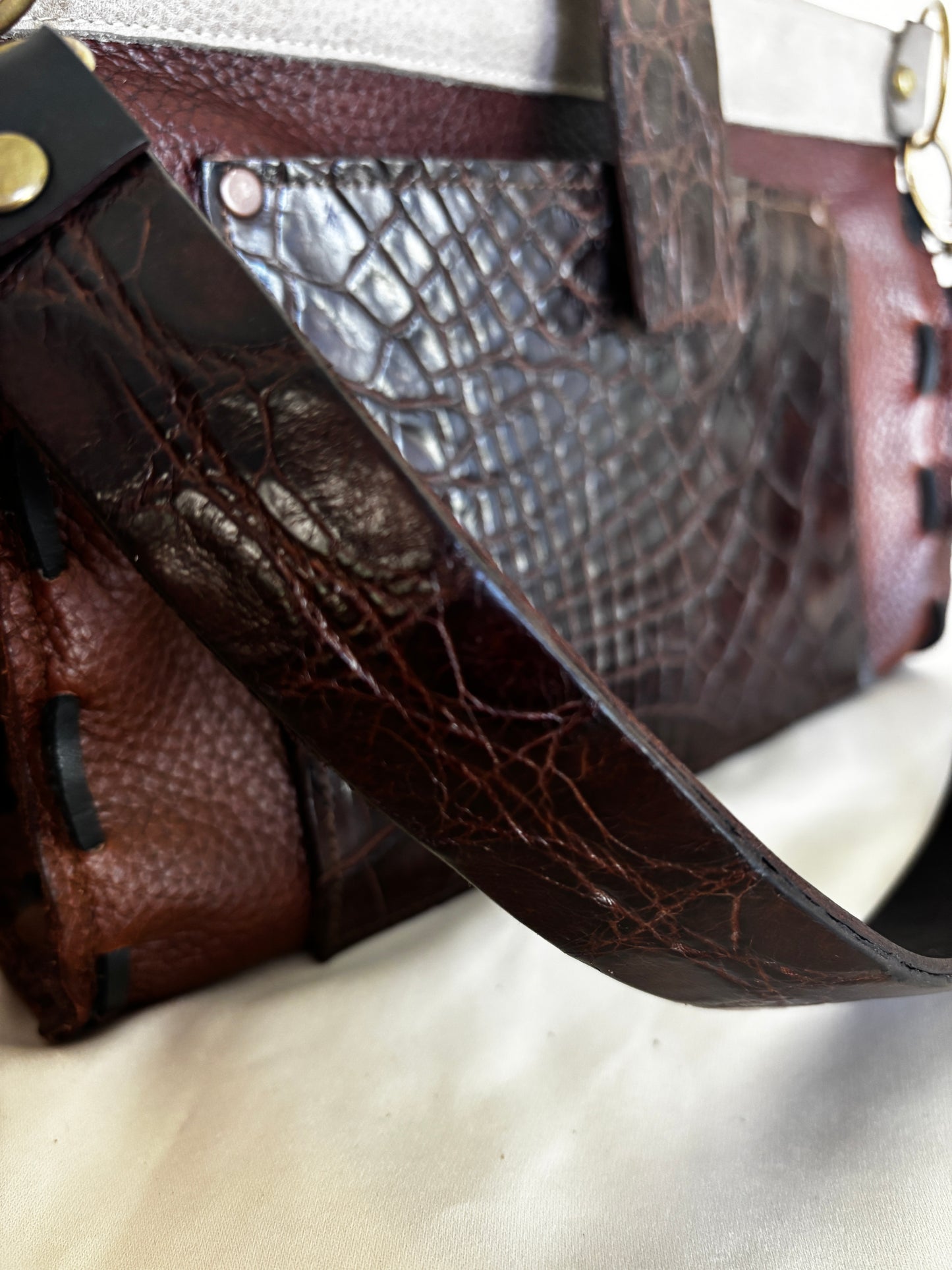 Mini Satchel- All leather & Alligator