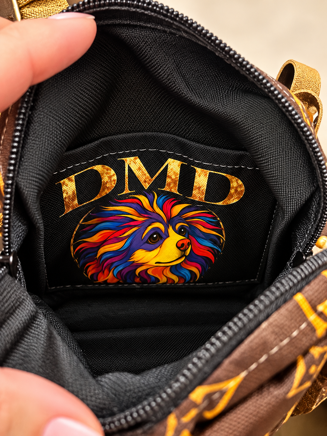 DMD logo “X” bag. Adorable new print!