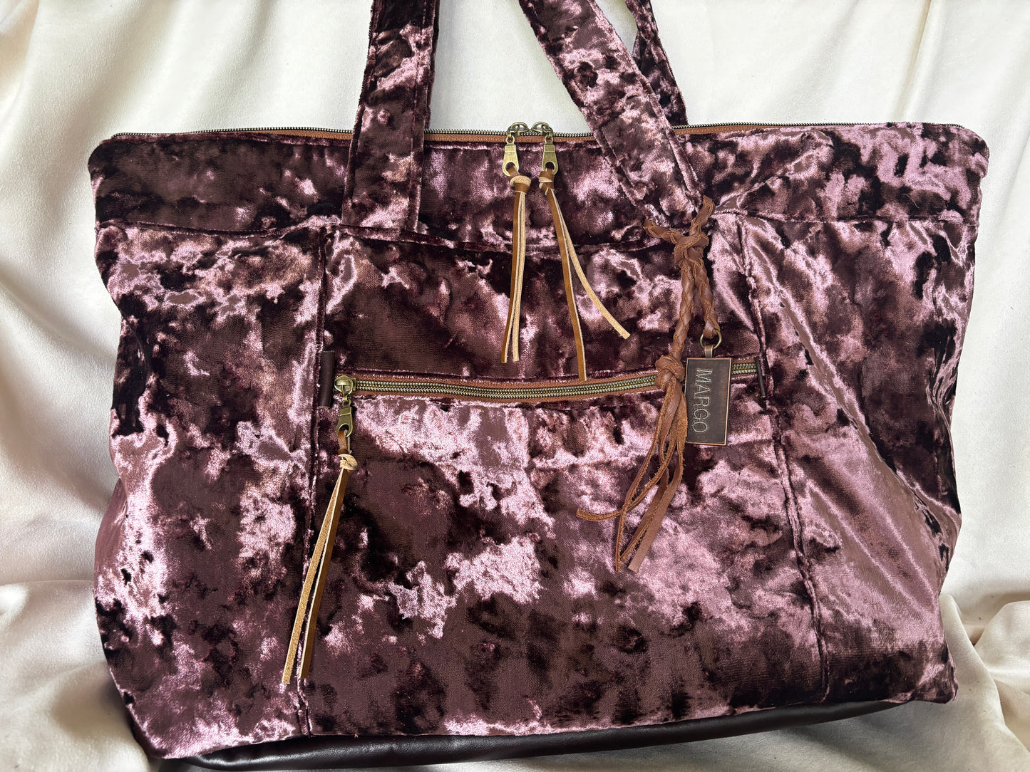 Custom Order This Amazing Diaper Bag or Traveler- Couture Crush Rose Velvet - DMD Bags