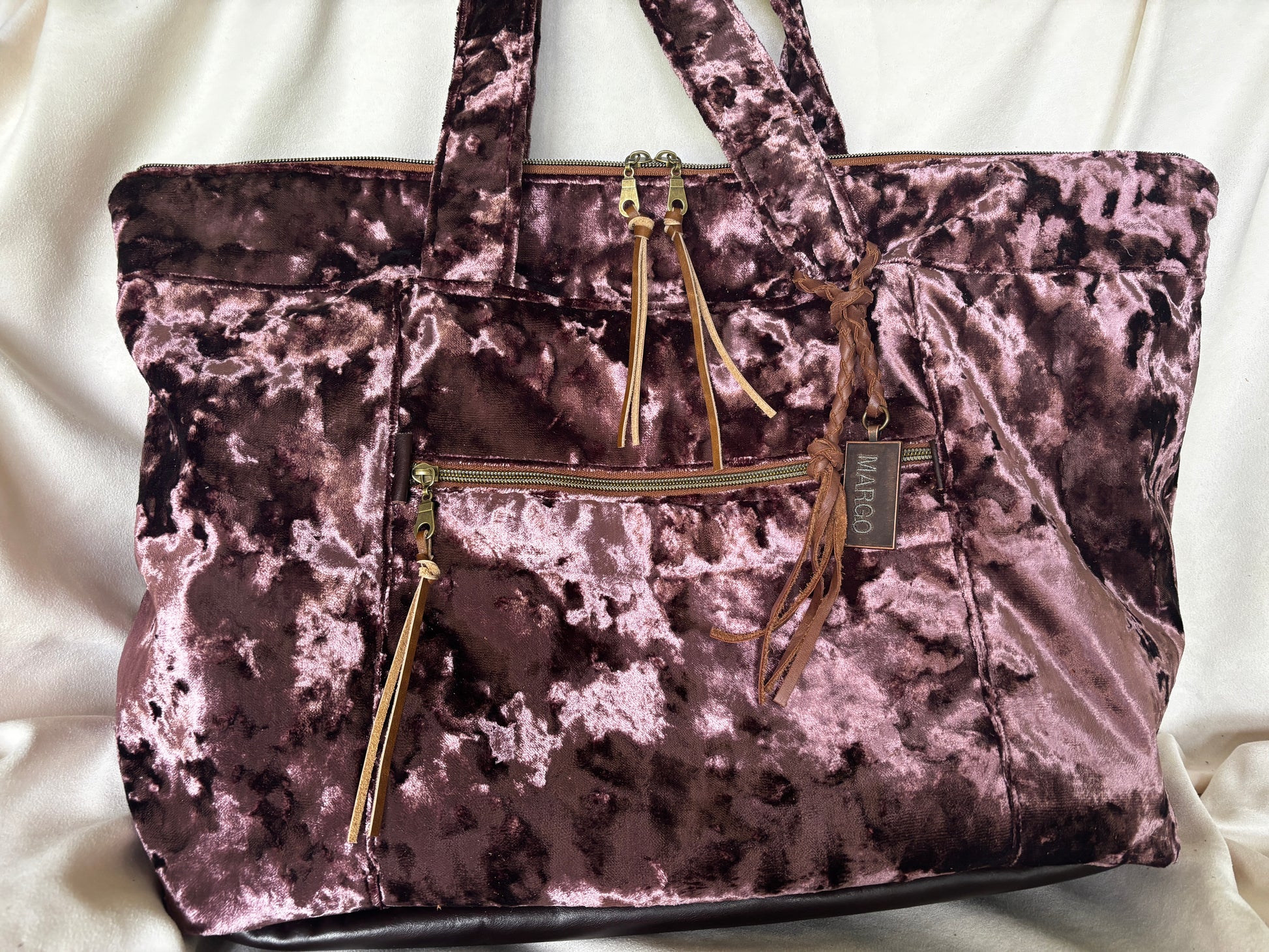 Custom Order This Amazing Diaper Bag or Traveler- Couture Crush Rose Velvet - DMD Bags