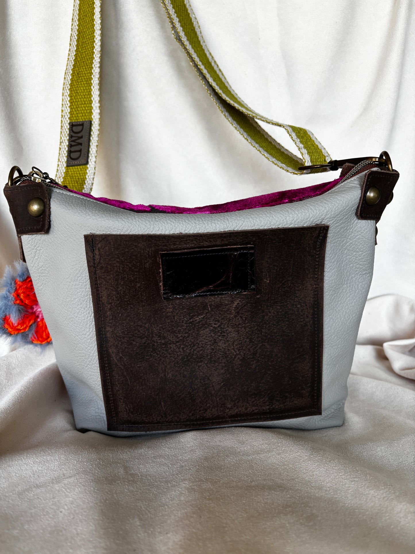 Simply Sweet! Adjustable strap, leather back