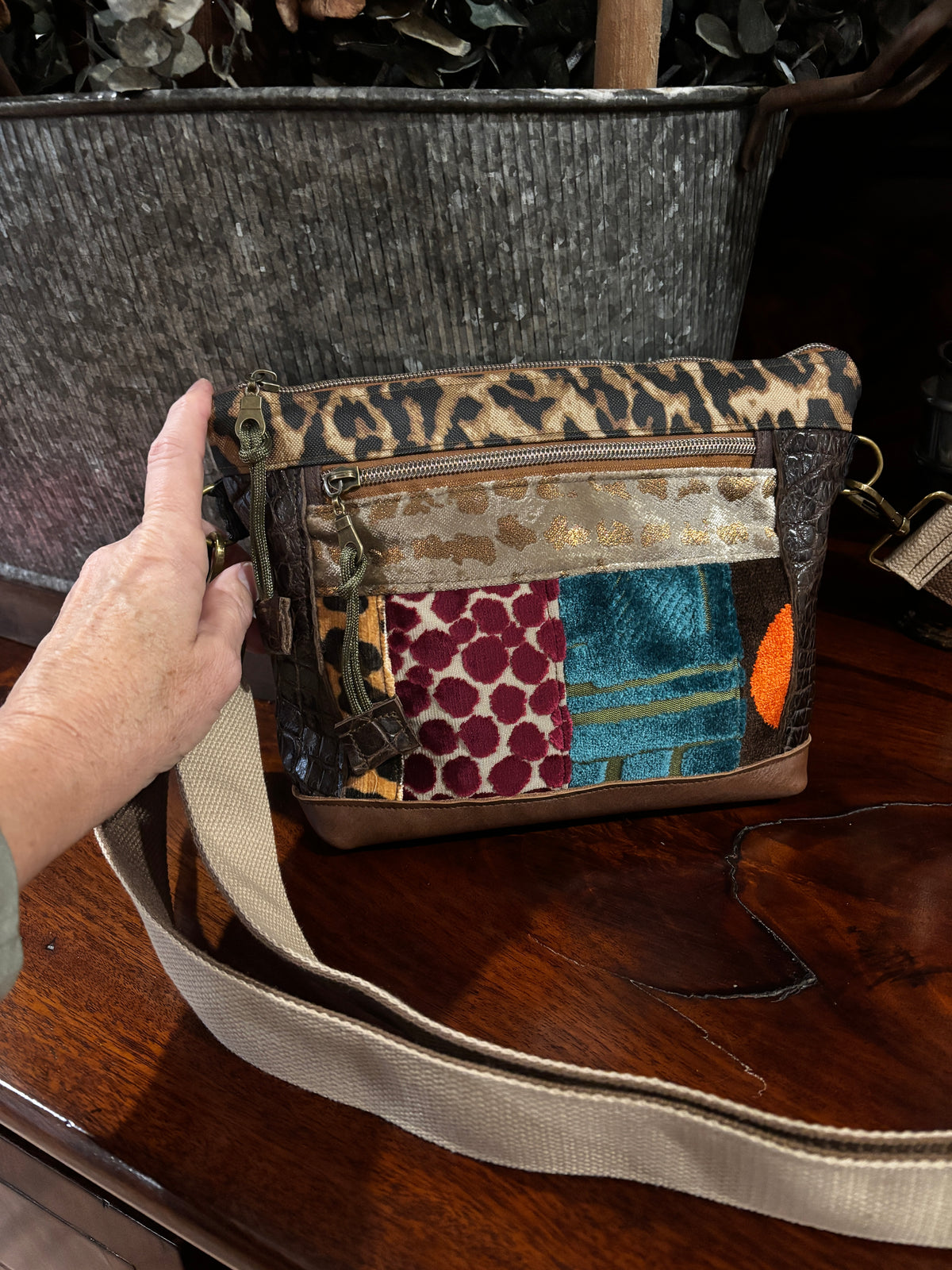 Scale down in size for the Cortney Bag- One of a kind Crossbody or adjust for a shorter style