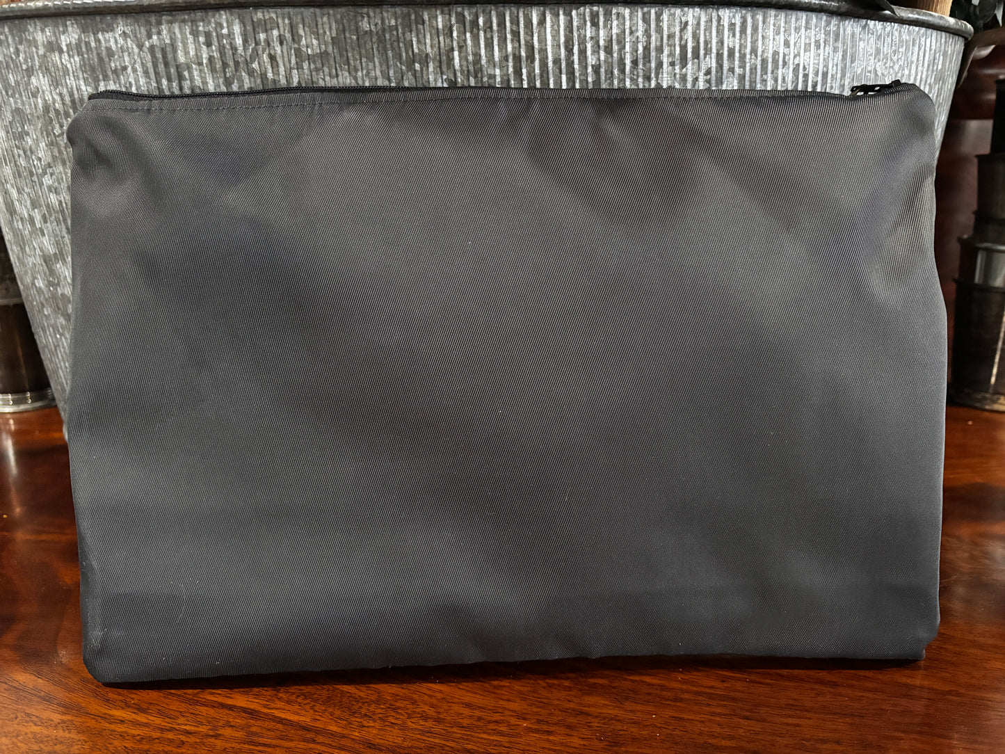 9.5x14 Large Pouch - Charcoal Bee - DMD Bags