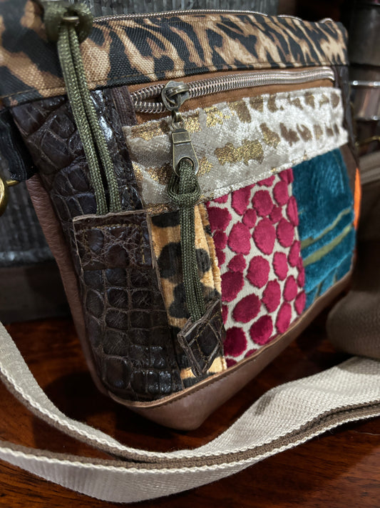 Scale down in size for the Cortney Bag- One of a kind Crossbody or adjust for a shorter style - DMD Bags