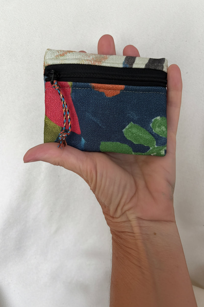 Small Essential - “Painted Leaves” printed cotton