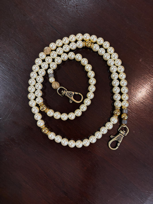 Beaded Pearl Strap 36”