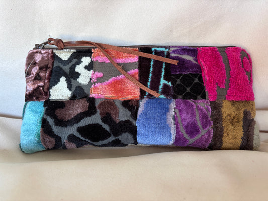 Patchwork Pouch 9.5x 4.5 - DMD Bags