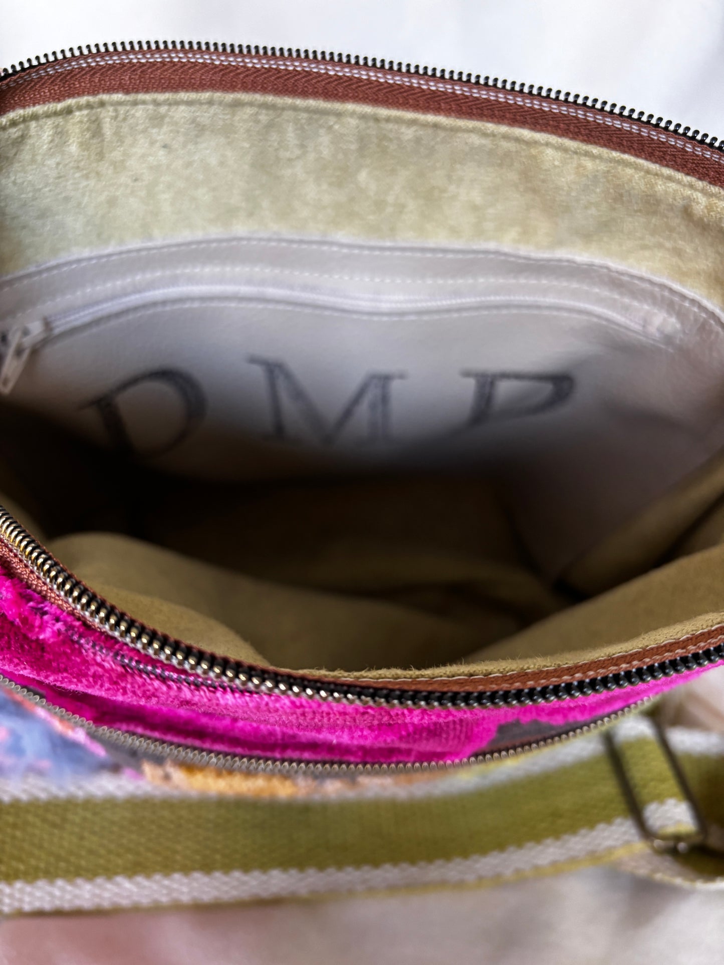 Simply Sweet! Adjustable strap, leather back