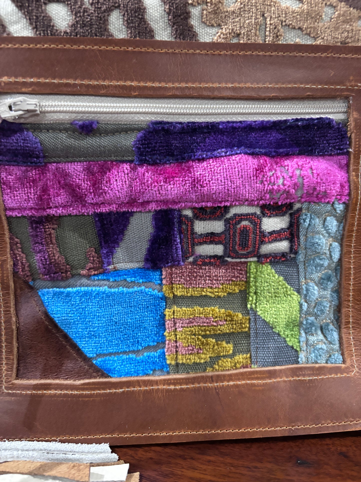 Jumbo Make Up Bag-Beautiful in Brown - DMD Bags