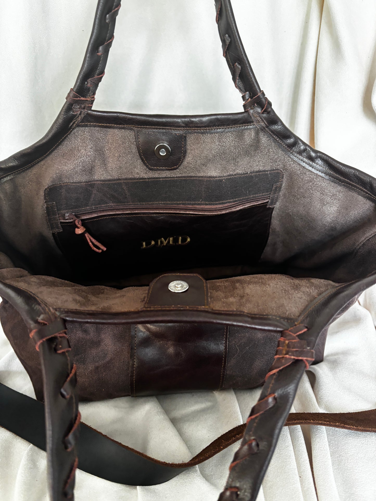 The GiGi Bag-Chocolate Coated Canvas