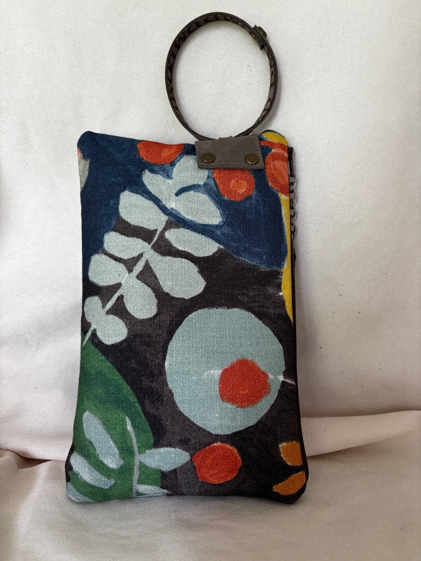 Wristlet- “Painted Leaves”