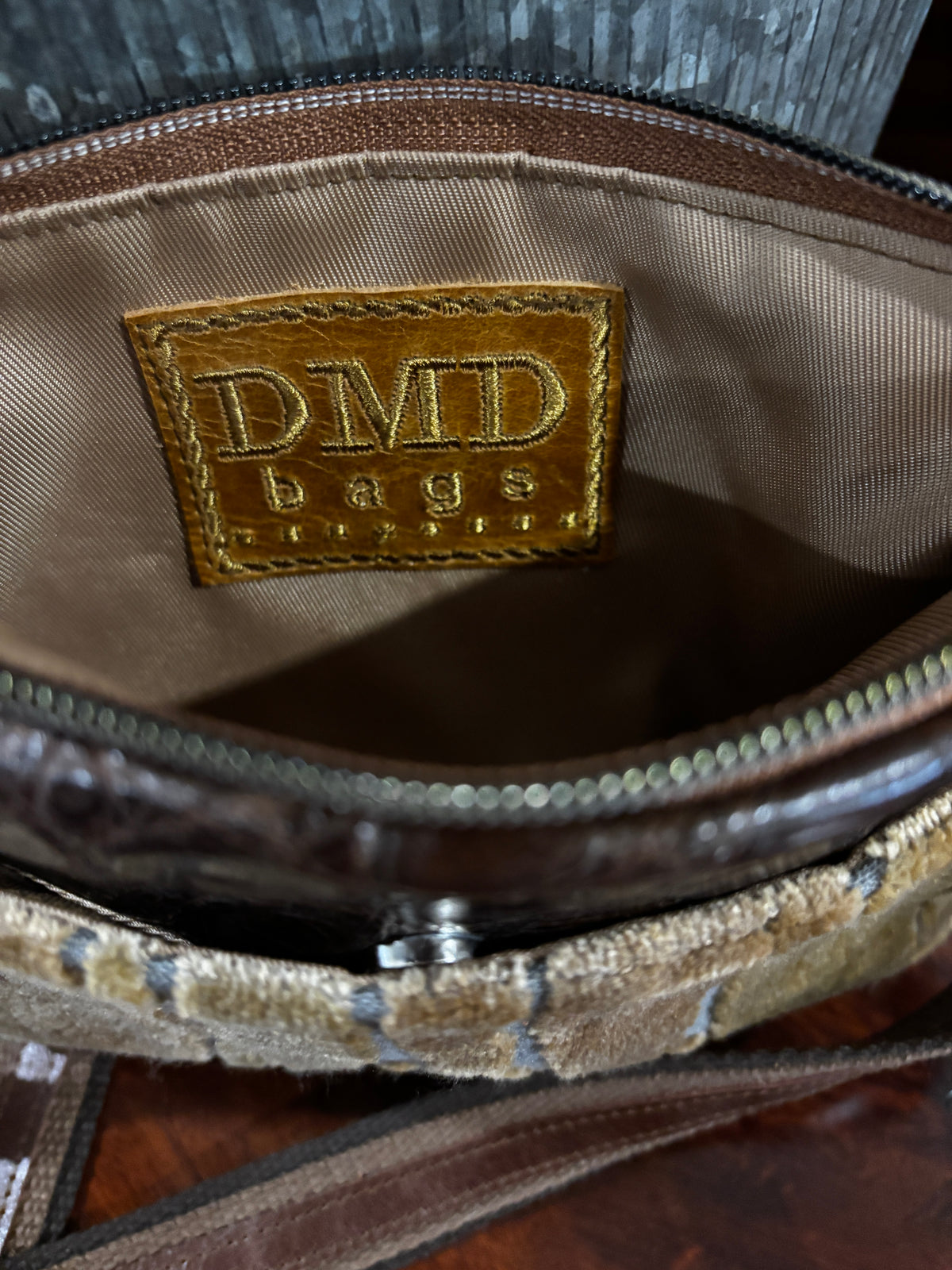 Mini Bag-Mocha Alligator
