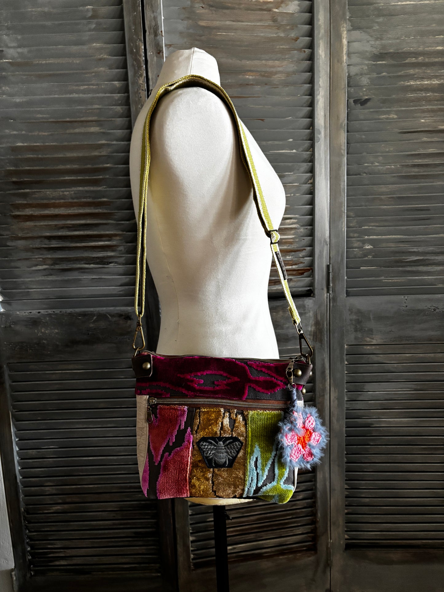 Simply Sweet! Adjustable strap, leather back