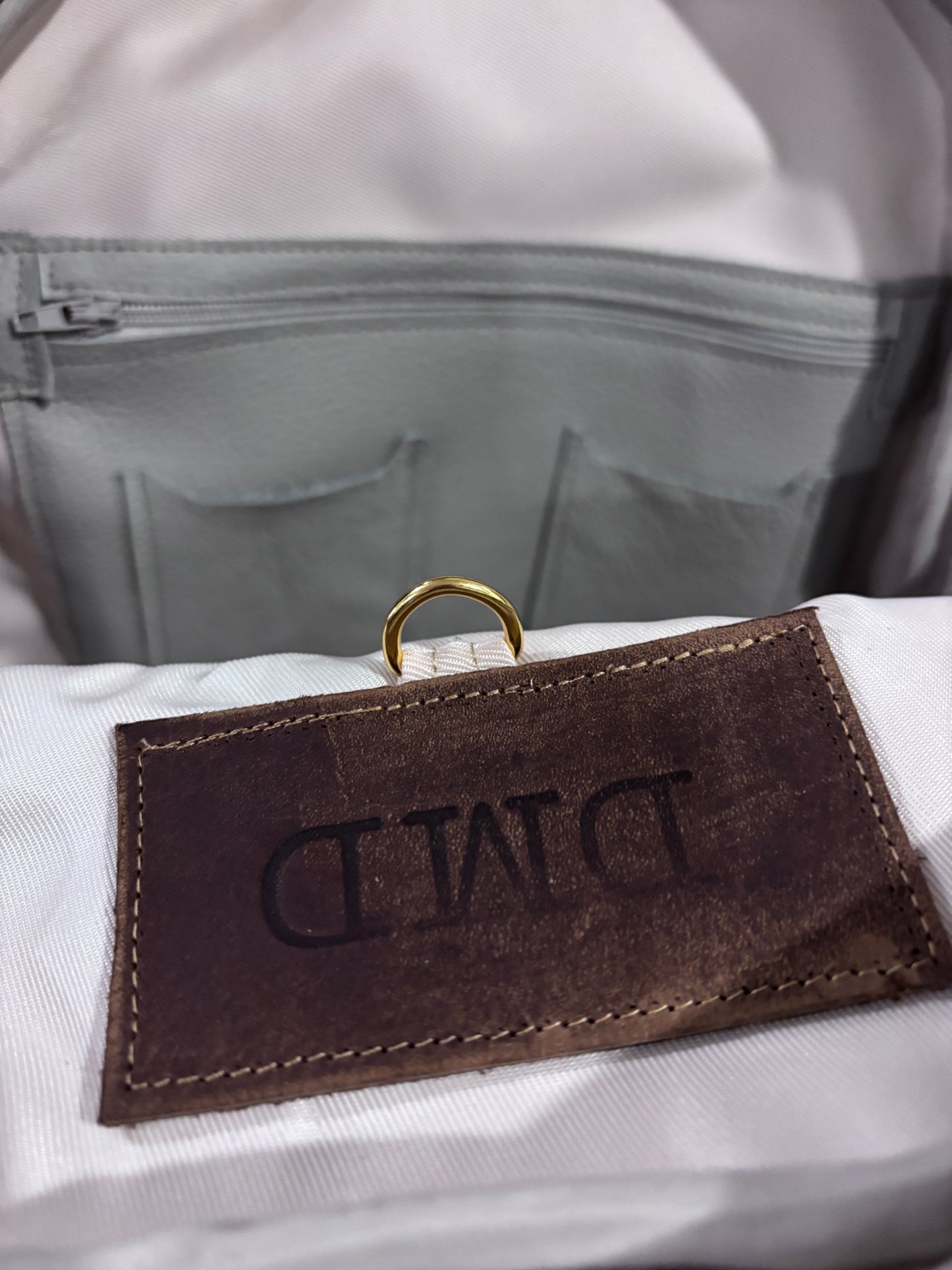 Back Pack - Smaller version in Velvet Patchwork & Leather