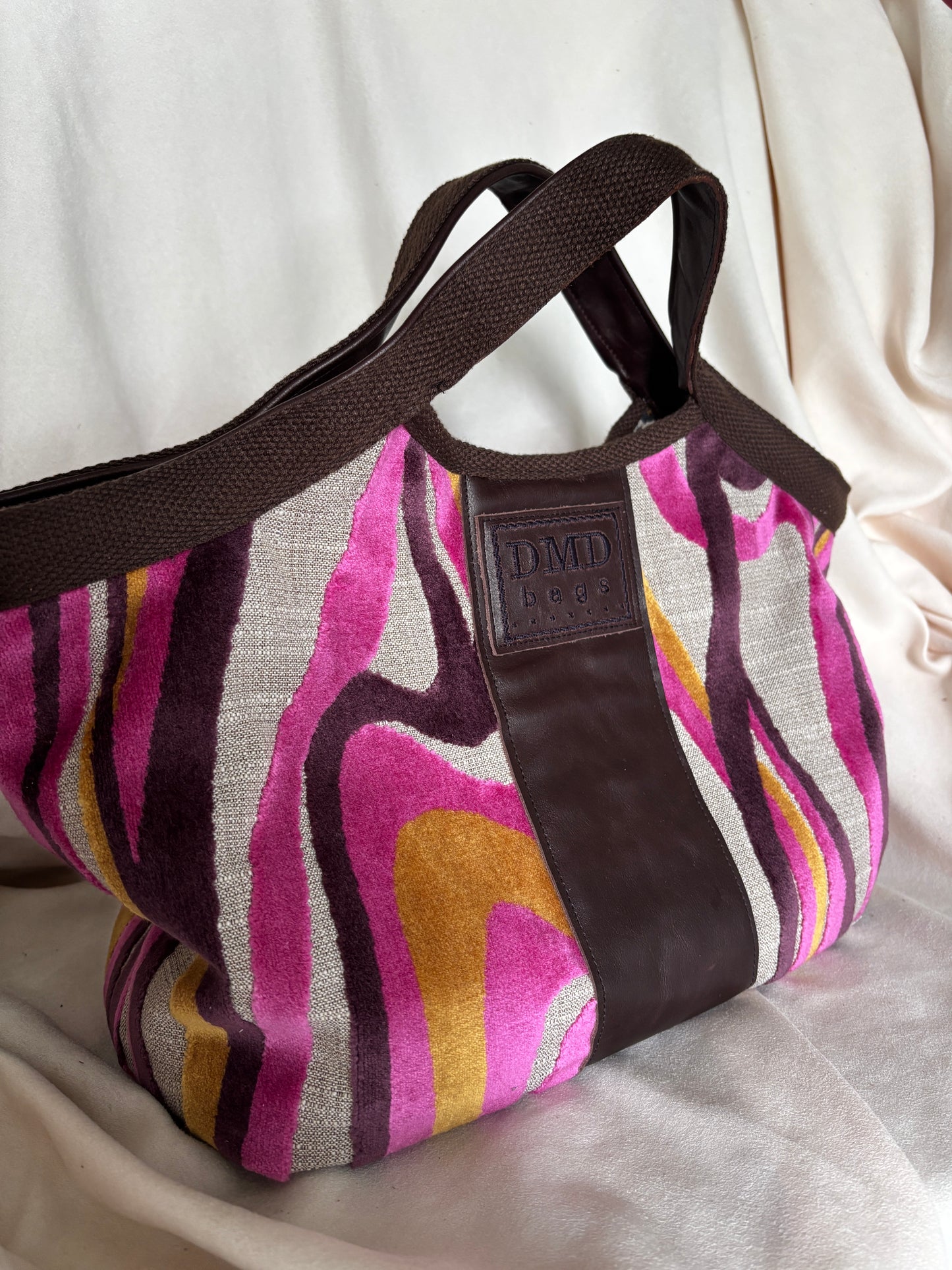 “GiGi” in Pink Pucci Cut Velvet