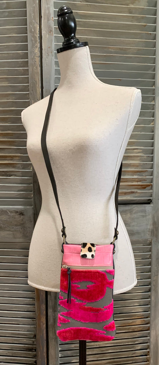 “Sissy” Pink with Black leather - DMD Bags