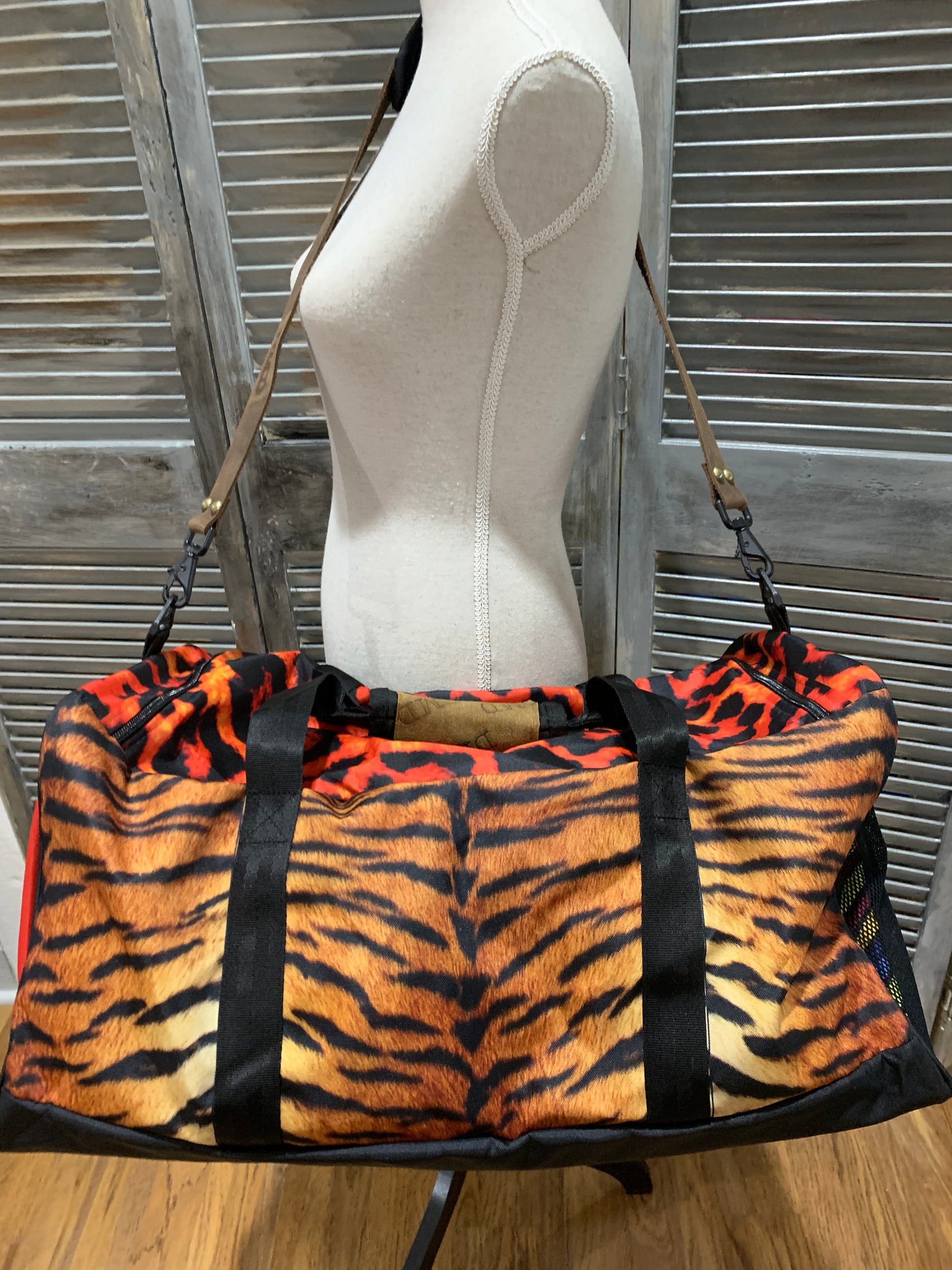 Pink Tiger & Blazing Cheetah “Carpe Diem” Duffle Bag LS “ Traveler Companion” - DMD Bags