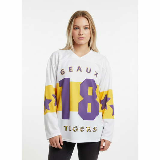 Oversized Jersey Sports Fan Top - DMD Bags