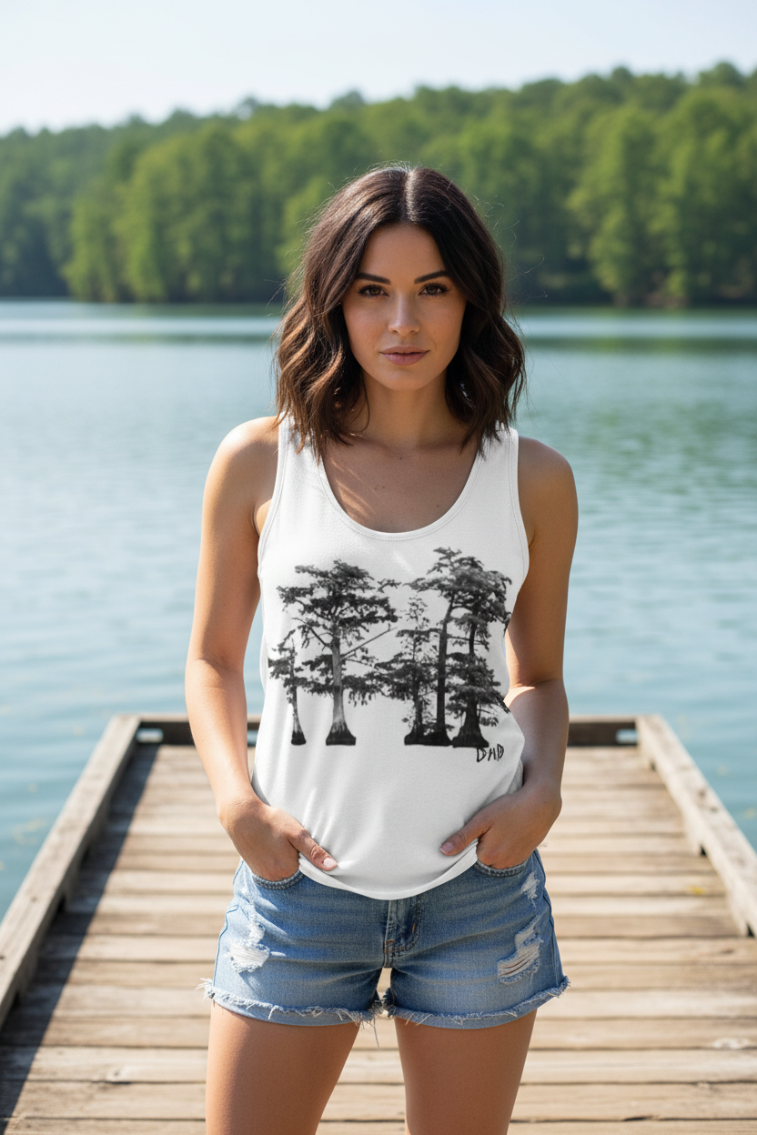 Women's cotton tank top Lake Bruin Theme - DMD Bags