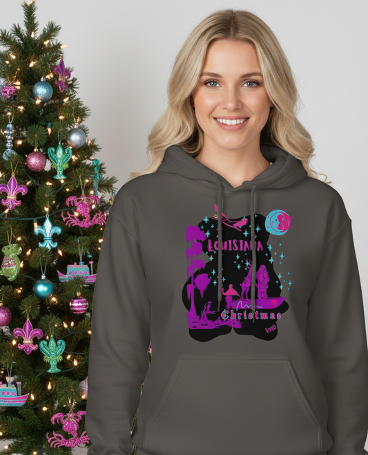 Louisiana Christmas Hoodie - DMD Bags